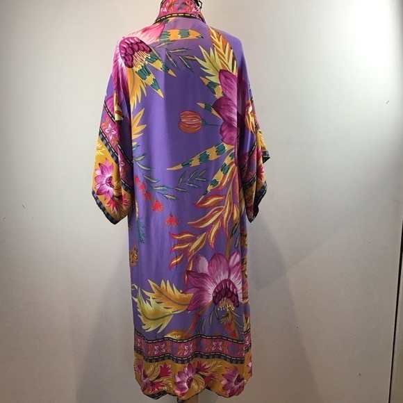 Rachel Rachel Roy Japanese inspired print reversible kimono with sash sz… - Picture 9 of 14